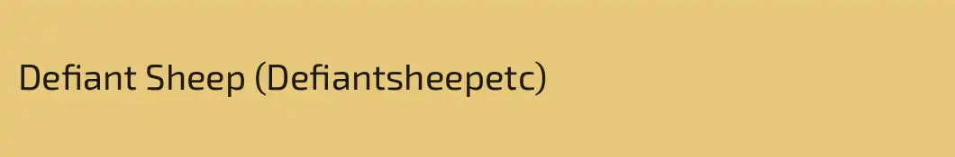 Defiant Sheep (Defiantsheepetc)